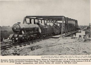 Early newspaper photo of the RHDR